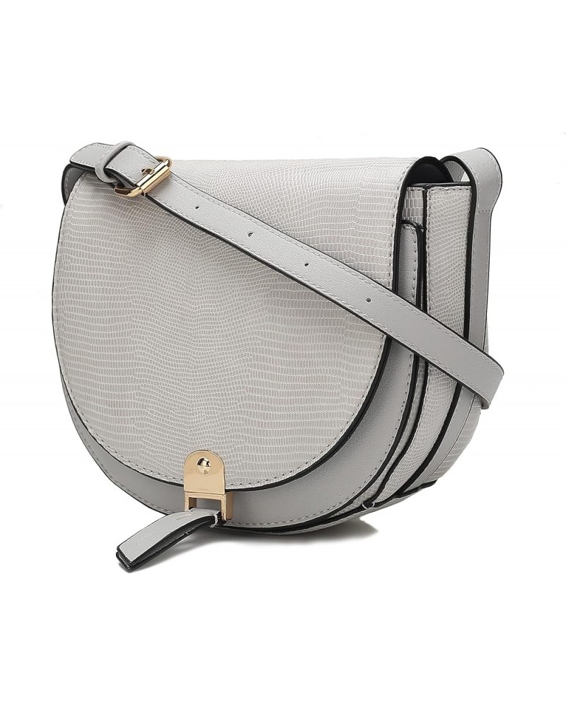 Shoulder Bag for Women, Vegan Leather Crossbody Handbag Purse Adalyn Light Gray $20.70 Shoulder Bags