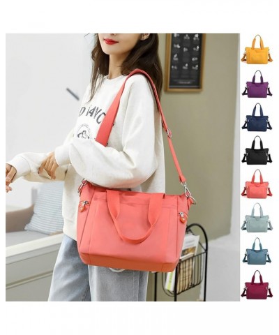 Women Multi Color Large Capacity Tote Bag,Multi-Pocket Waterproof Shoulder Bag (Black) Green $15.03 Totes