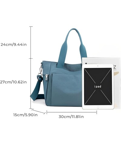 Women Multi Color Large Capacity Tote Bag,Multi-Pocket Waterproof Shoulder Bag (Black) Green $15.03 Totes