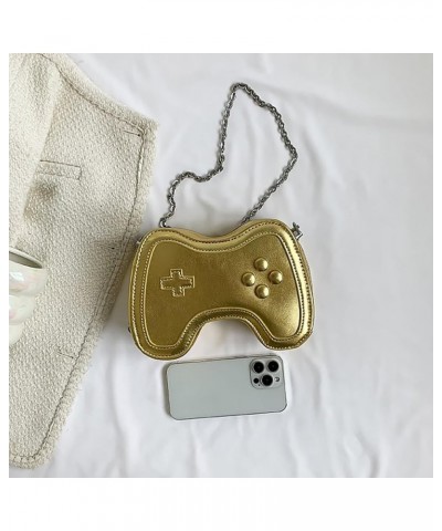 Women's Glossy Game Controller Handle Chain Crossbody Bag, Creative Funny Shoulder Bag, PU Retro Underarm Cell Phone Purse Go...