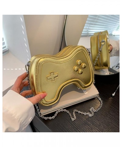 Women's Glossy Game Controller Handle Chain Crossbody Bag, Creative Funny Shoulder Bag, PU Retro Underarm Cell Phone Purse Go...