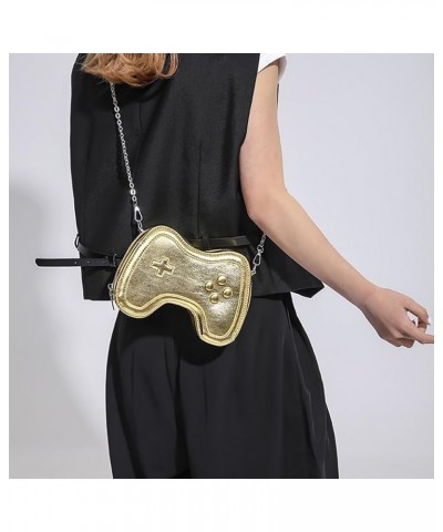 Women's Glossy Game Controller Handle Chain Crossbody Bag, Creative Funny Shoulder Bag, PU Retro Underarm Cell Phone Purse Go...