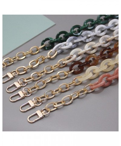 Acrylic Purse Strap Bag Chain Handle Replacement, Acrylic Metal Chain Luxury Strap Women Shoulder Clutch Handle Chain for Wal...