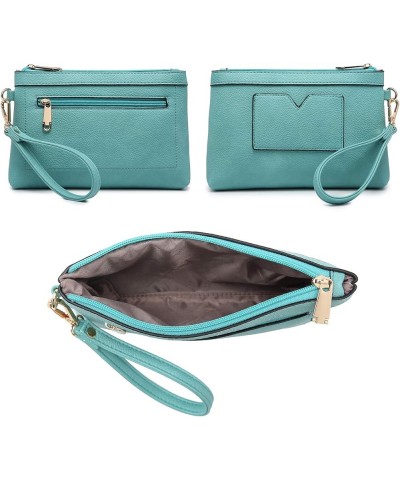 Women Handbags and Purses Fashion Satchel Tote Work Bags Top Handle Shoulder Purses with Matching Wristlet Light Blue $44.04 ...