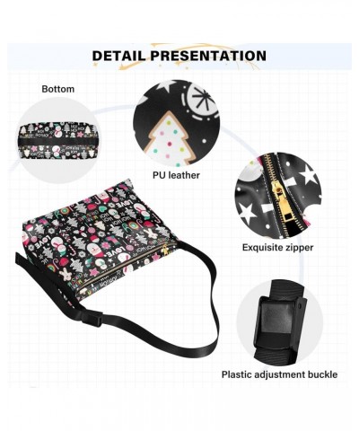 Christmas Flamingo Hobo Ladies Handbags Leather Large Purse Crossbody Luxury Animal Print Shoulder Purse Bag Cute Cartoon Chr...