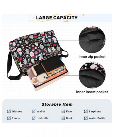 Christmas Flamingo Hobo Ladies Handbags Leather Large Purse Crossbody Luxury Animal Print Shoulder Purse Bag Cute Cartoon Chr...