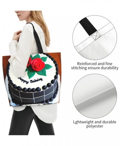 Delicious Cakes Women'S Shoulder Shopping Bag, Suitable For Daily Travel Shopping, Handbag Items Storage $14.12 Shoulder Bags