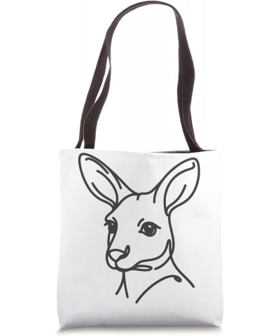 Line Art Dad Mom - Kangaroo Tote Bag $12.25 Totes