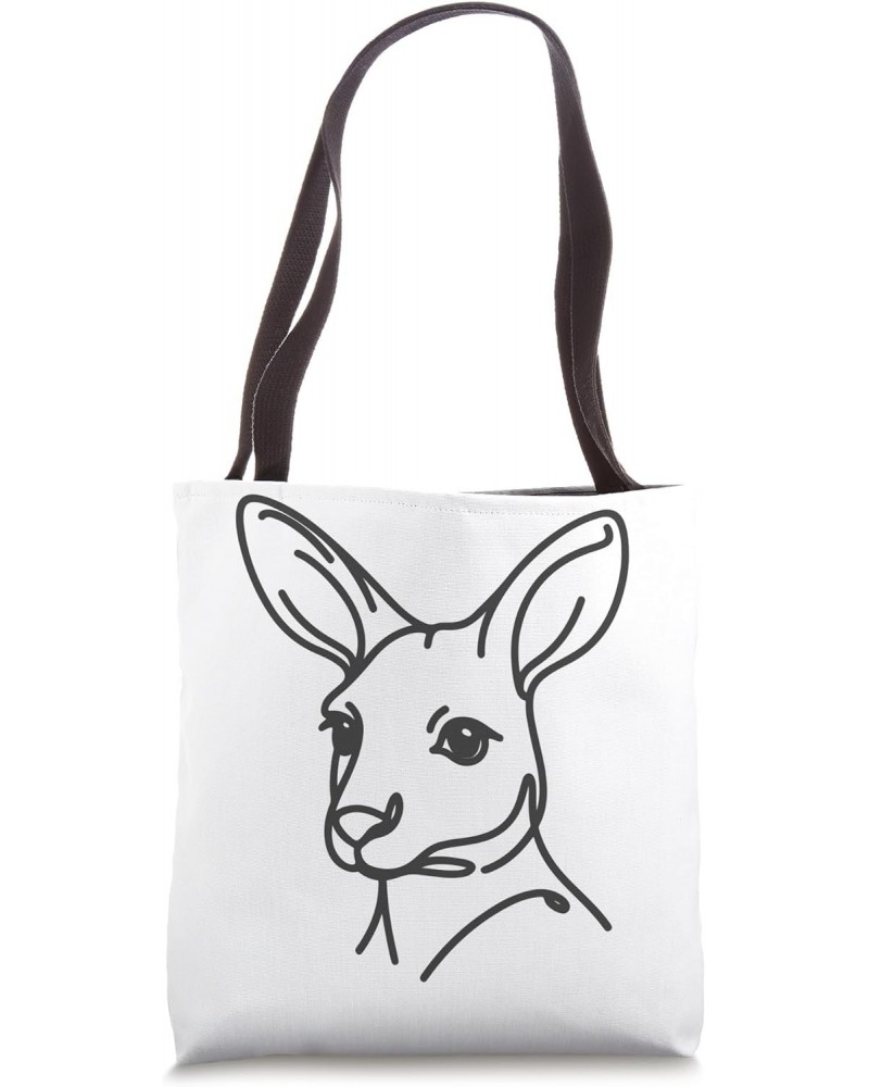 Line Art Dad Mom - Kangaroo Tote Bag $12.25 Totes