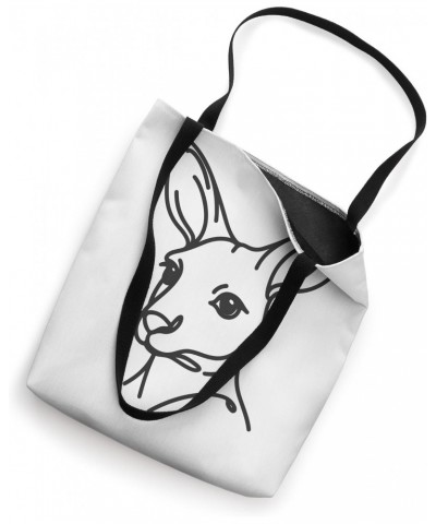 Line Art Dad Mom - Kangaroo Tote Bag $12.25 Totes