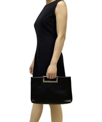 Fashion PU Leather Handbag Stylish Women Convertible Clutch Purse Black $18.72 Evening Bags