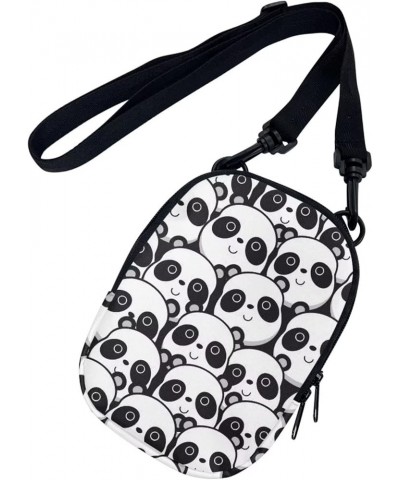 Small Crossbody Bag for Women Men Shoulder Bag with Adjustable Strap,Mini Messenger Bag for School Work Travel Cute Panda $13...