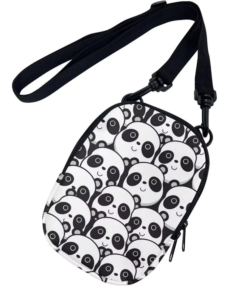 Small Crossbody Bag for Women Men Shoulder Bag with Adjustable Strap,Mini Messenger Bag for School Work Travel Cute Panda $13...