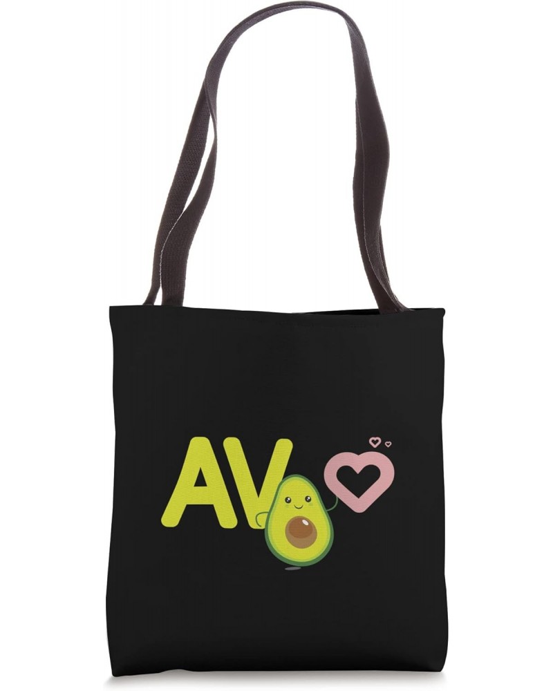 Avocado Couple AVO Vegan Heart Tote Bag $13.30 Totes