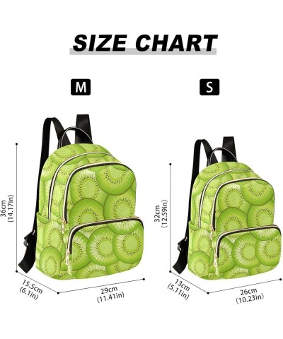 Kiwi Slices Backpack Purse for Women Ladies Fashion Travel MiniShoulder Bags with Double Zipper Weekend Bag,S Small $15.19 Ba...