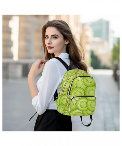 Kiwi Slices Backpack Purse for Women Ladies Fashion Travel MiniShoulder Bags with Double Zipper Weekend Bag,S Small $15.19 Ba...