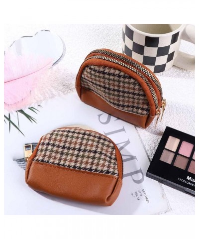 Fabric Embroidery Women Coin Purses Short Wallet, Change Purse With Zipper, PU leather Key Card Bag Credit Card Holder(black,...