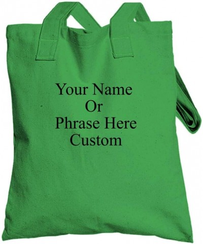 Custom Tote Bag Your Name Or Phrase Let Me Know What You Want On It Totebag OSFA Navy Irish Green One Size $21.60 Totes