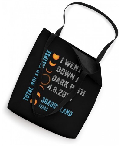 Shadowland Texas Funny Total Solar Eclipse 2024 Dark Path Tote Bag $15.92 Totes