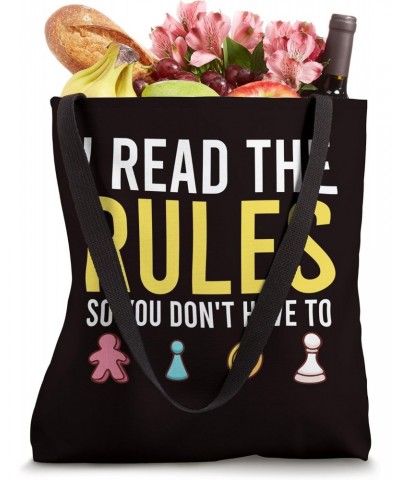 Board Games - I Read The Rules So You Don't Have To Tote Bag $13.96 Totes