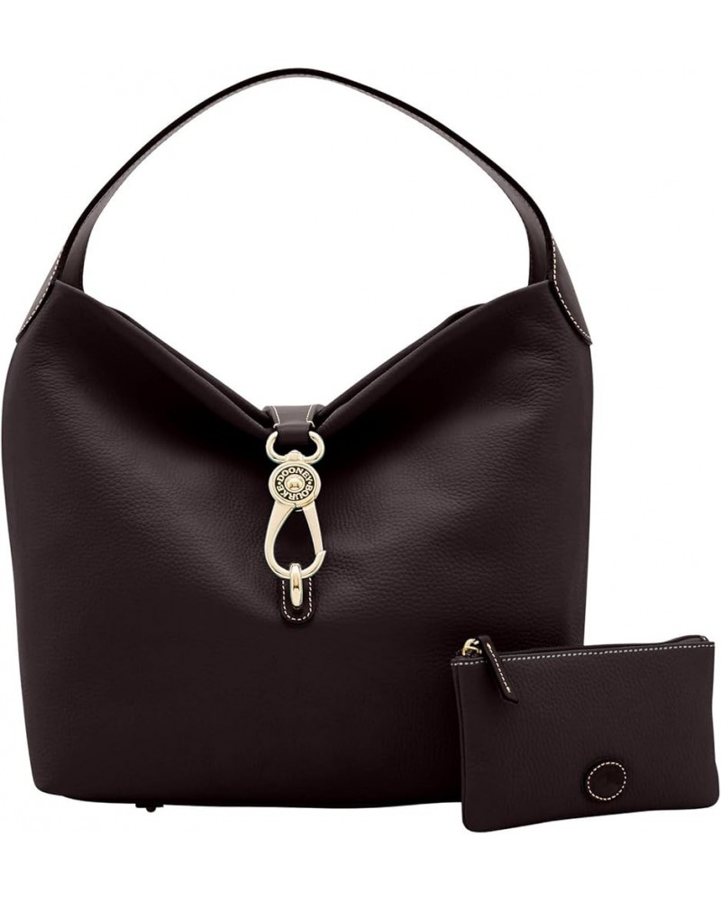 Handbag, Pebble Grain Logo Lock Shoulder Bag With Pouch Black Black $77.70 Shoulder Bags