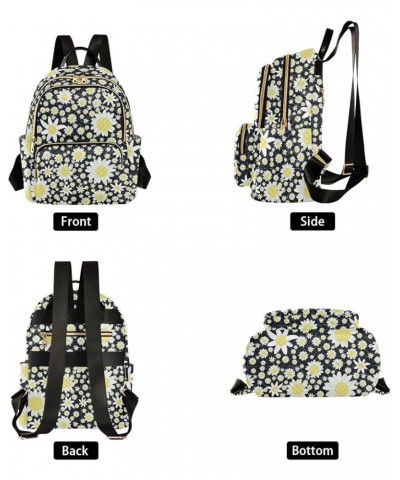 Retro Colors on A Floral Women Backpack Purse Shoulder Bag Color Small $13.86 Backpacks