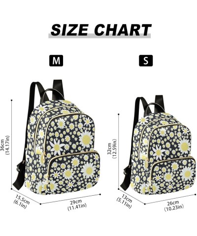 Retro Colors on A Floral Women Backpack Purse Shoulder Bag Color Small $13.86 Backpacks