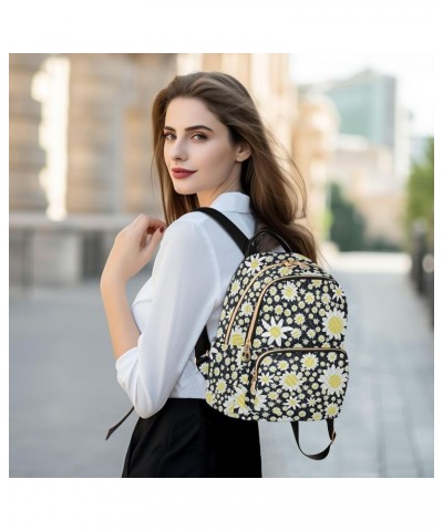 Retro Colors on A Floral Women Backpack Purse Shoulder Bag Color Small $13.86 Backpacks