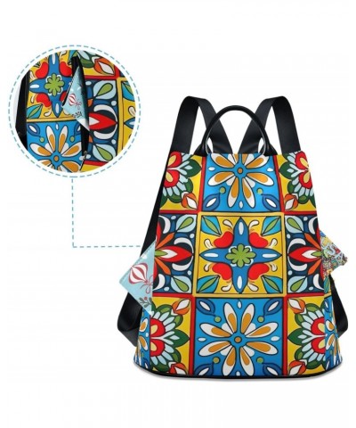 Ceramic Tiles Womens Backpack Purse Shoulder Bag Travel Backpack Bookbag Casual Satchel Bags for Women Work Ladies Travel $17...