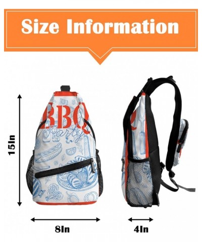 Sling Bag Crossbody Bag for Women Men Vintage Illustration Lighthouse Ship Lines Waterproof Hiking Backpack Lightweight Chest...