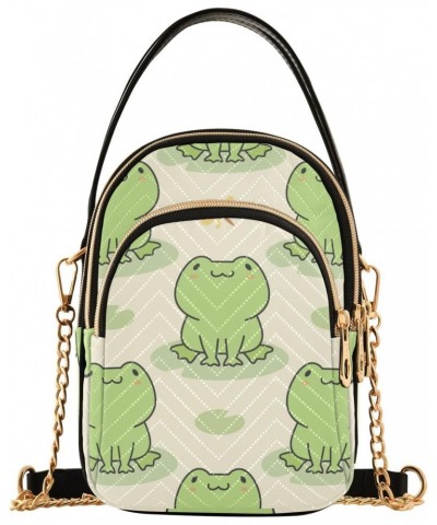 Cute Frog Crossbody Bags for Women with Shoulder Strap Cell Phone Purse Trendy Shoulder Handbags Wallet Outdoor Working Trave...