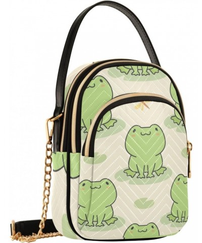 Cute Frog Crossbody Bags for Women with Shoulder Strap Cell Phone Purse Trendy Shoulder Handbags Wallet Outdoor Working Trave...