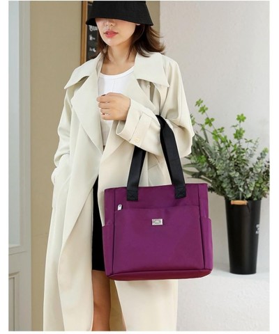 Nylon Women Crossbody Bag Stylish Handbag for Women, Designer Business Shoulder Shopping Office Bag Purple $11.04 Shoulder Bags