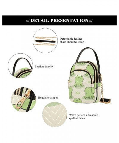 Cute Frog Crossbody Bags for Women with Shoulder Strap Cell Phone Purse Trendy Shoulder Handbags Wallet Outdoor Working Trave...