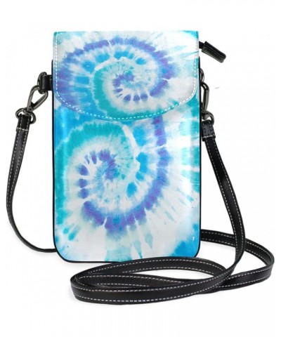 Small Women Crossbody Bag Tie Dye Phone Pouch Wallet with Credit Card Slots Tie Dye 04 $12.30 Crossbody Bags