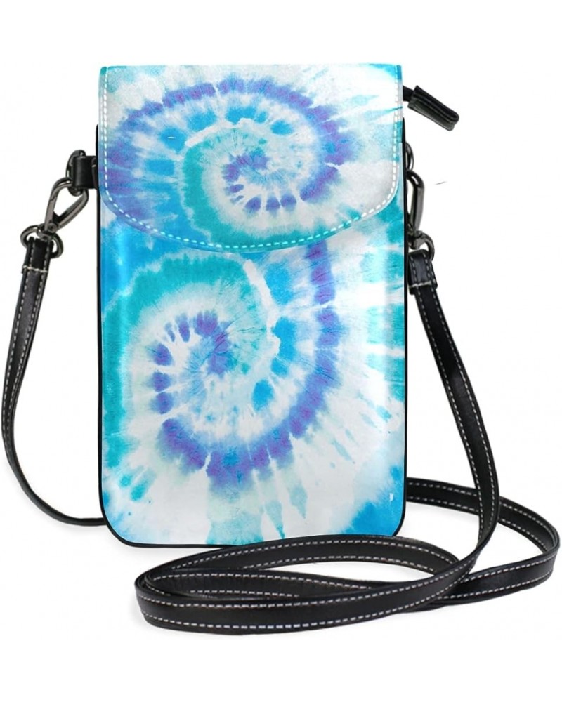 Small Women Crossbody Bag Tie Dye Phone Pouch Wallet with Credit Card Slots Tie Dye 04 $12.30 Crossbody Bags