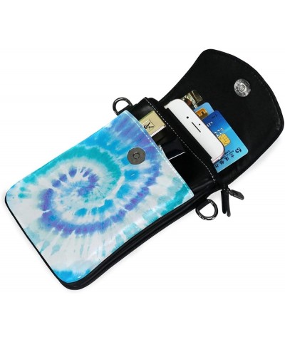 Small Women Crossbody Bag Tie Dye Phone Pouch Wallet with Credit Card Slots Tie Dye 04 $12.30 Crossbody Bags