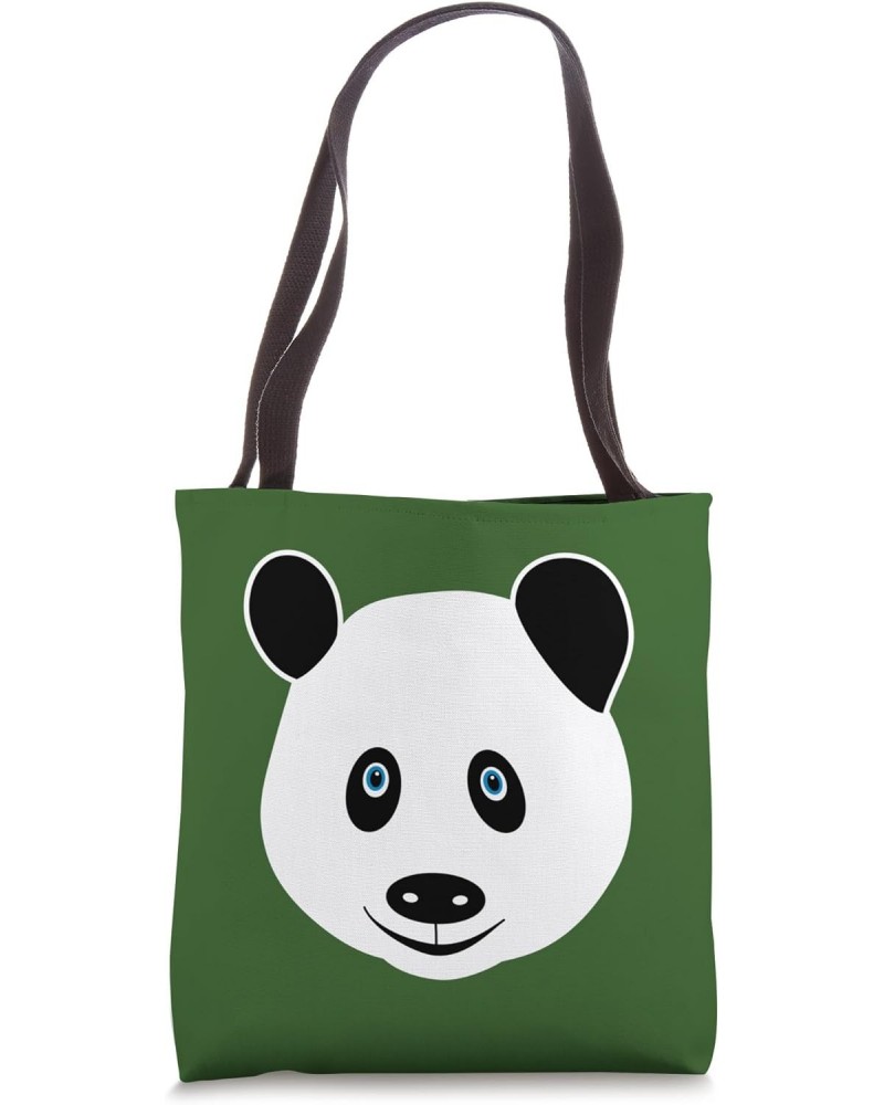 Panda bear head graphic wildlife motif print wild animal Tote Bag $11.03 Totes