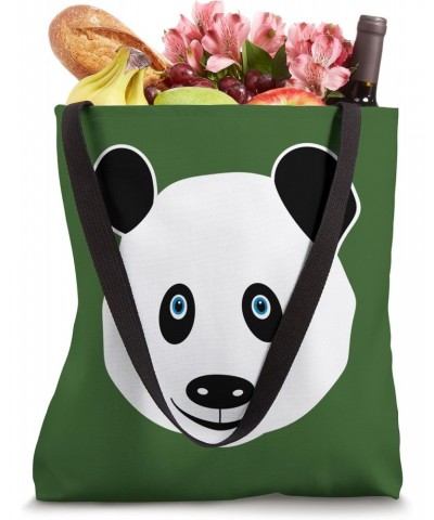 Panda bear head graphic wildlife motif print wild animal Tote Bag $11.03 Totes