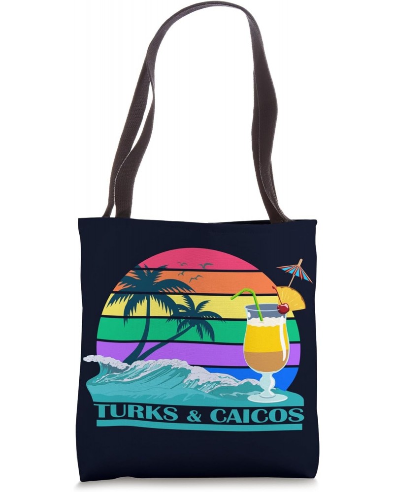 Turks and Caicos Palms Beach Caribbean Gift Islands Souvenir Tote Bag $9.46 Totes