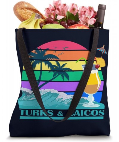 Turks and Caicos Palms Beach Caribbean Gift Islands Souvenir Tote Bag $9.46 Totes