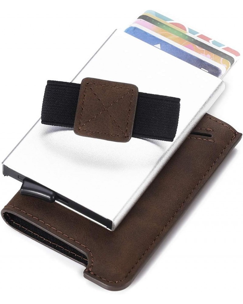 Minimalist Wallet for Men-Slim Credit Card Holder RFID Mens Wallets and Leather Case (coffee) $23.31 Wallets