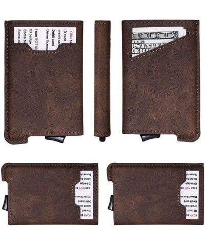 Minimalist Wallet for Men-Slim Credit Card Holder RFID Mens Wallets and Leather Case (coffee) $23.31 Wallets