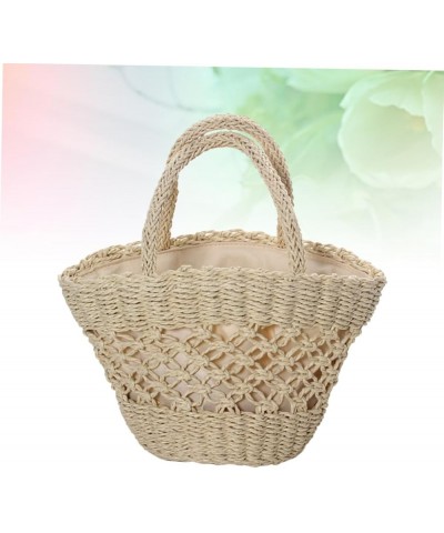 2pcs Cute Bags Summer Bags Tote Purses Party Packs Hiking Bag Stacherbags Gifts for Girls Knit Bag Tote Beige $12.45 Totes