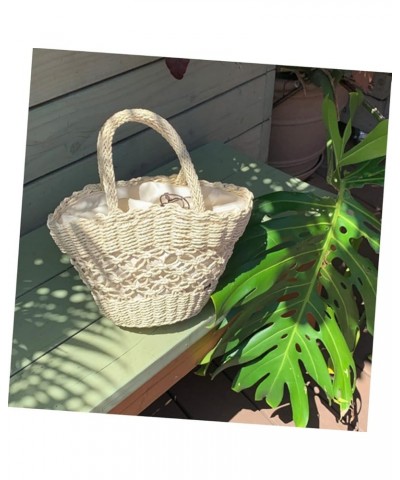 2pcs Cute Bags Summer Bags Tote Purses Party Packs Hiking Bag Stacherbags Gifts for Girls Knit Bag Tote Beige $12.45 Totes