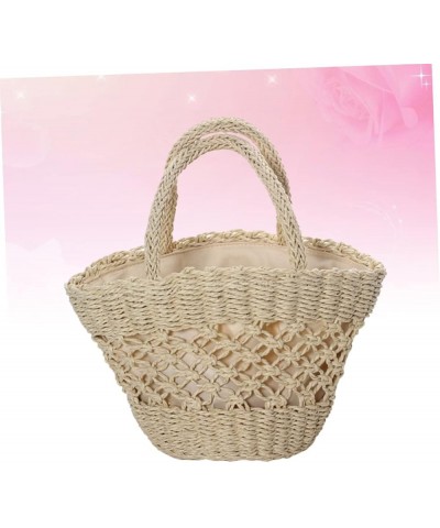 2pcs Cute Bags Summer Bags Tote Purses Party Packs Hiking Bag Stacherbags Gifts for Girls Knit Bag Tote Beige $12.45 Totes