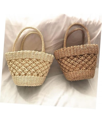 2pcs Cute Bags Summer Bags Tote Purses Party Packs Hiking Bag Stacherbags Gifts for Girls Knit Bag Tote Beige $12.45 Totes