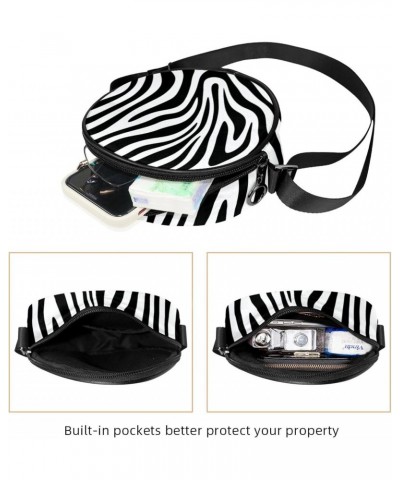 Crossbody Bags for Women,Crossbody Bag Men,Small Sling Bag,Abstract Zebra Stripes,Crossbody Purse $12.43 Crossbody Bags