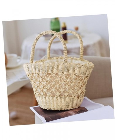 2pcs Cute Bags Summer Bags Tote Purses Party Packs Hiking Bag Stacherbags Gifts for Girls Knit Bag Tote Beige $12.45 Totes