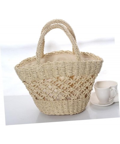 2pcs Cute Bags Summer Bags Tote Purses Party Packs Hiking Bag Stacherbags Gifts for Girls Knit Bag Tote Beige $12.45 Totes